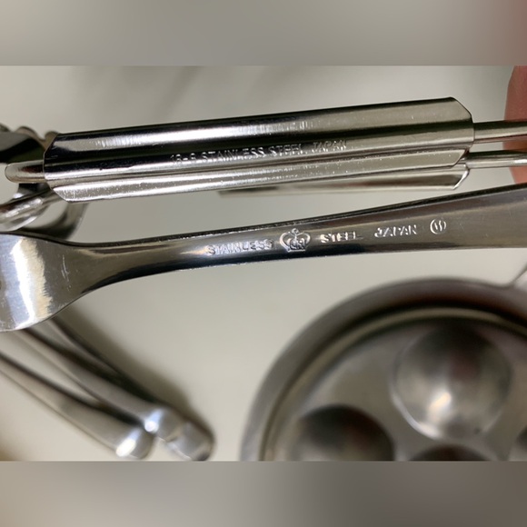 Mid Century Vintage Stainless Steel Escargot Appetizer Set for 4 - Picture 15 of 16